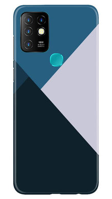 Blue Shades Mobile Back Case for Infinix Hot 10 (Design - 188)