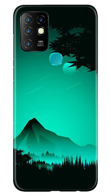 Moon Mountain Mobile Back Case for Infinix Hot 10 (Design - 204)