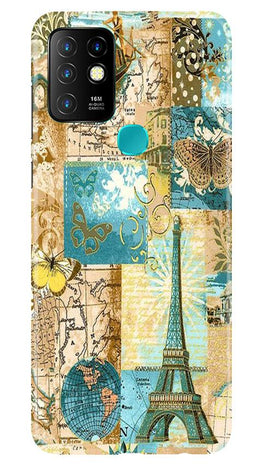 Travel Eiffel Tower Case for Infinix Hot 10 (Design No. 206)