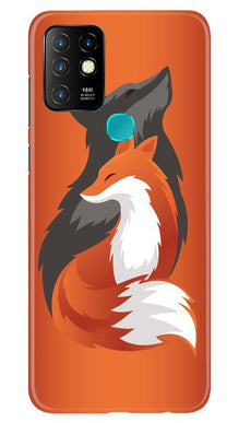 Wolf  Mobile Back Case for Infinix Hot 10 (Design - 224)