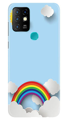 Rainbow Mobile Back Case for Infinix Hot 10 (Design - 225)