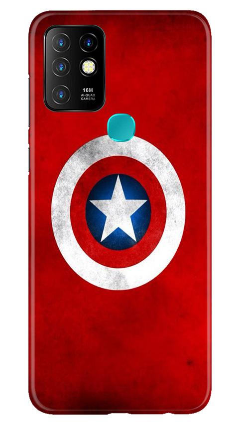 Captain America Case for Infinix Hot 10 (Design No. 249)