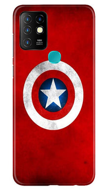 Captain America Mobile Back Case for Infinix Hot 10 (Design - 249)