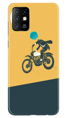 Bike Lovers Mobile Back Case for Infinix Hot 10 (Design - 256)