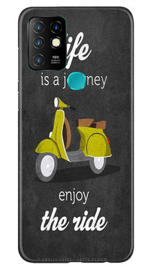 Life is a Journey Mobile Back Case for Infinix Hot 10 (Design - 261)