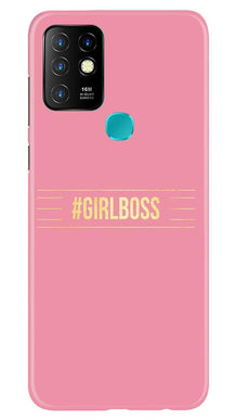 Girl Boss Pink Mobile Back Case for Infinix Hot 10 (Design - 263)