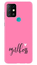 Girl Boss Pink Case for Infinix Hot 10 (Design No. 269)