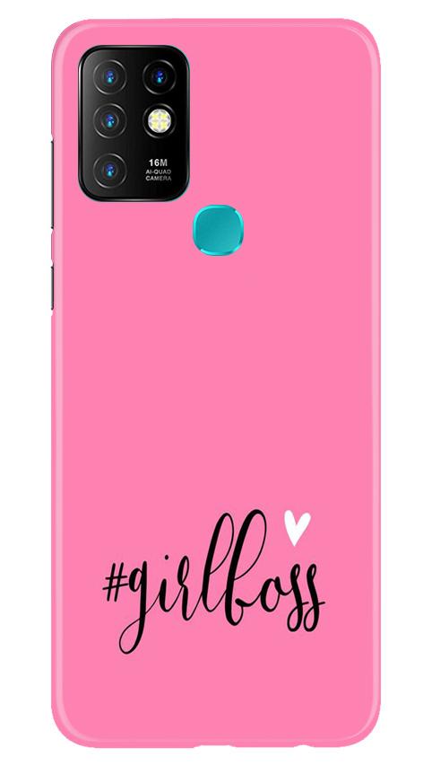 Girl Boss Pink Case for Infinix Hot 10 (Design No. 269)