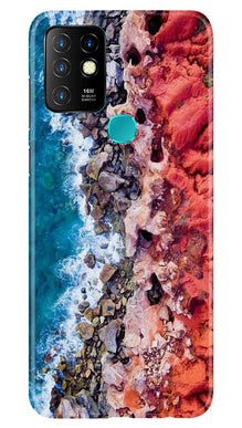 Sea Shore Mobile Back Case for Infinix Hot 10 (Design - 273)