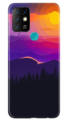 Sun Set Mobile Back Case for Infinix Hot 10 (Design - 279)
