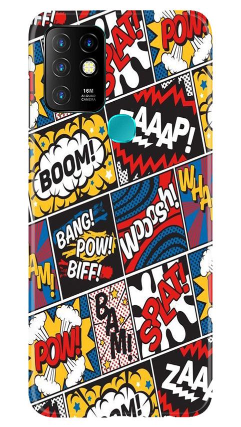 Boom Mobile Back Case for Infinix Hot 10 (Design - 302)