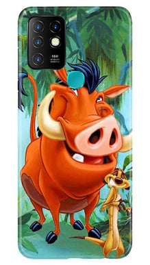 Timon and Pumbaa Mobile Back Case for Infinix Hot 10 (Design - 305)