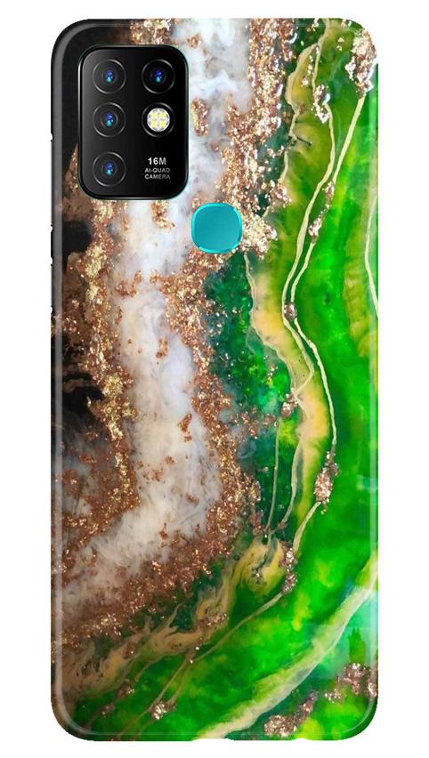 Marble Texture Mobile Back Case for Infinix Hot 10 (Design - 307)