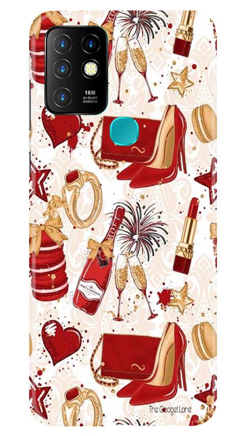 Girlish Mobile Back Case for Infinix Hot 10 (Design - 312)