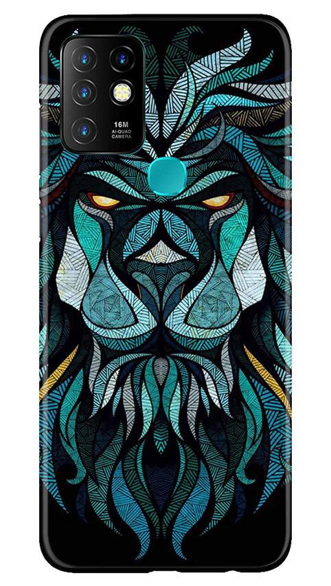 Lion Mobile Back Case for Infinix Hot 10 (Design - 314)