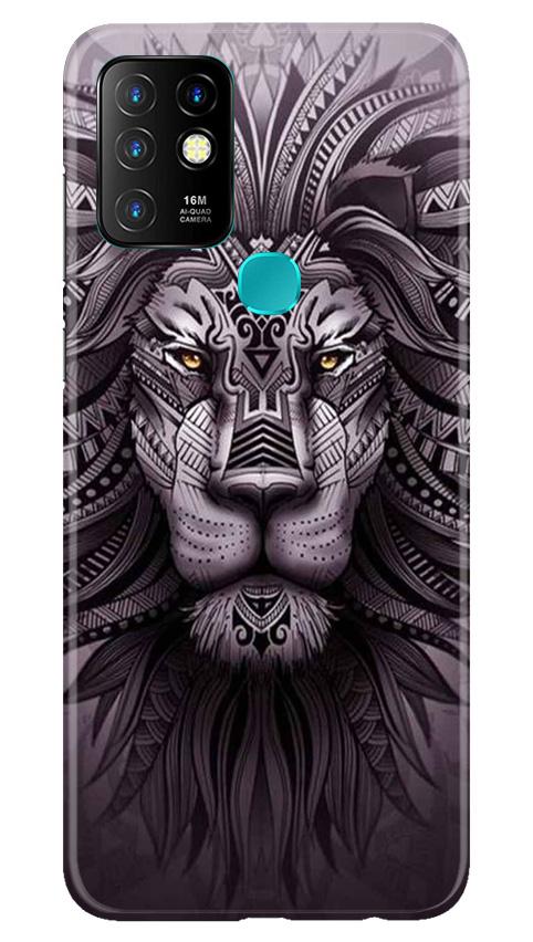 Lion Mobile Back Case for Infinix Hot 10 (Design - 315)