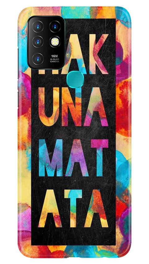 Hakuna Matata Mobile Back Case for Infinix Hot 10 (Design - 323)