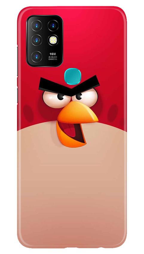 Angry Bird Red Mobile Back Case for Infinix Hot 10 (Design - 325)
