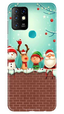 Santa Claus Mobile Back Case for Infinix Hot 10 (Design - 334)