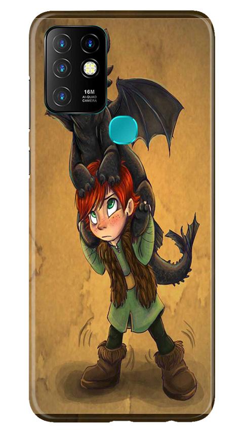 Dragon Mobile Back Case for Infinix Hot 10 (Design - 336)