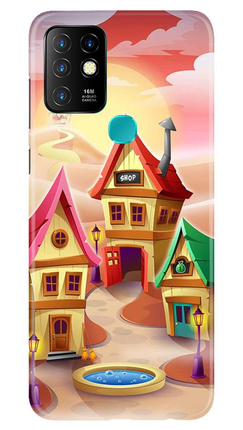 Sweet Home Mobile Back Case for Infinix Hot 10 (Design - 338)