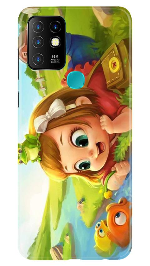 Baby Girl Mobile Back Case for Infinix Hot 10 (Design - 339)