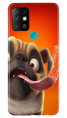 Dog Mobile Back Case for Infinix Hot 10 (Design - 343)