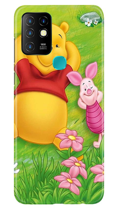 Winnie The Pooh Mobile Back Case for Infinix Hot 10 (Design - 348)