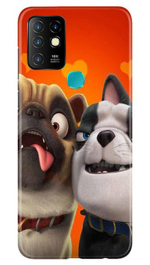 Dog Puppy Mobile Back Case for Infinix Hot 10 (Design - 350)