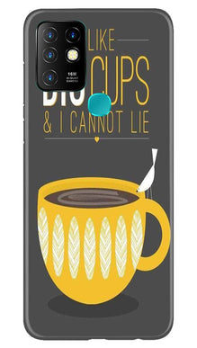 Big Cups Coffee Mobile Back Case for Infinix Hot 10 (Design - 352)