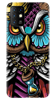 Owl Mobile Back Case for Infinix Hot 10 (Design - 359)