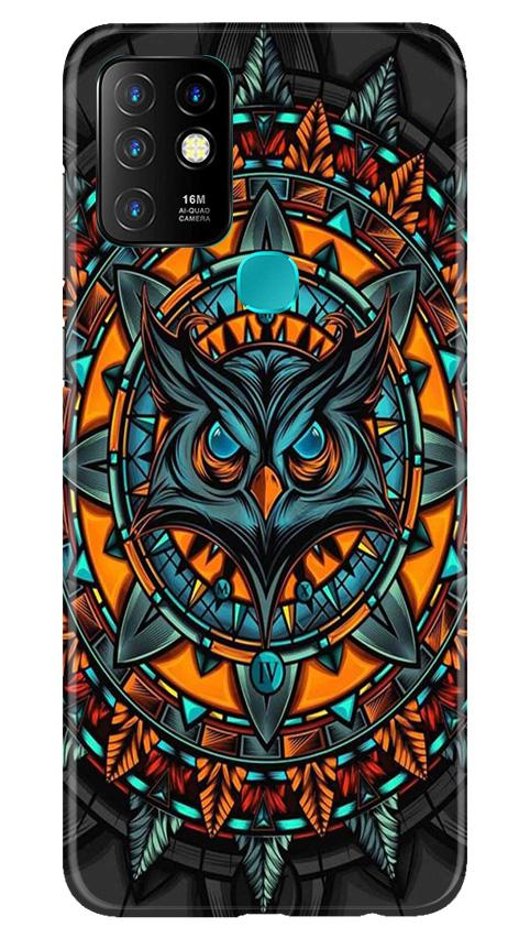 Owl Mobile Back Case for Infinix Hot 10 (Design - 360)
