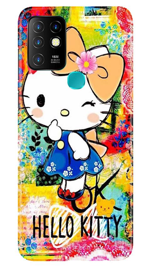 Hello Kitty Mobile Back Case for Infinix Hot 10 (Design - 362)