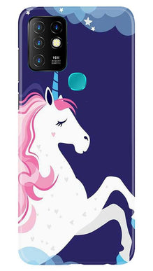 Unicorn Mobile Back Case for Infinix Hot 10 (Design - 365)