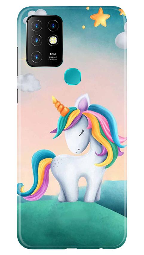 Unicorn Mobile Back Case for Infinix Hot 10 (Design - 366)