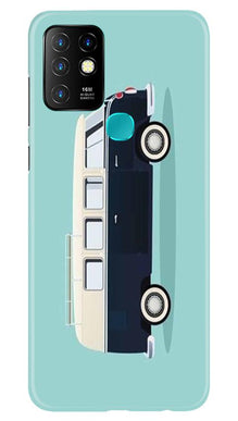 Travel Bus Mobile Back Case for Infinix Hot 10 (Design - 379)