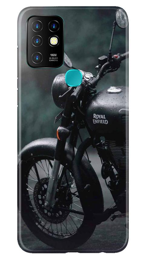 Royal Enfield Mobile Back Case for Infinix Hot 10 (Design - 380)