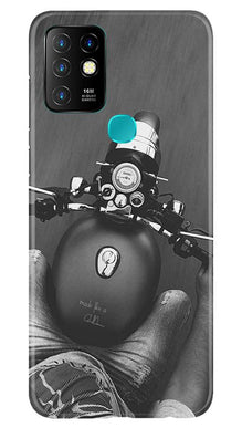 Royal Enfield Mobile Back Case for Infinix Hot 10 (Design - 382)
