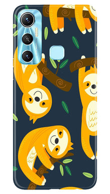 Racoon Pattern Mobile Back Case for Infinix Hot 11 (Design - 2)