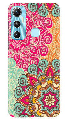 Rangoli art Mobile Back Case for Infinix Hot 11 (Design - 6)