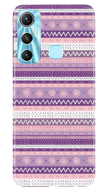 Zigzag line pattern3 Mobile Back Case for Infinix Hot 11 (Design - 11)
