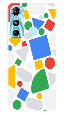 Circul Squar & Tringle Art Mobile Back Case for Infinix Hot 11 (Design - 18)