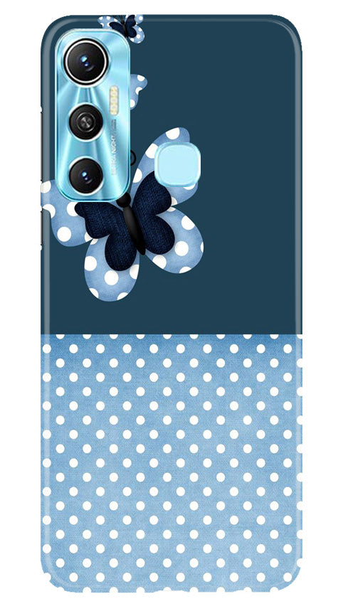 White dots Butterfly Case for Infinix Hot 11