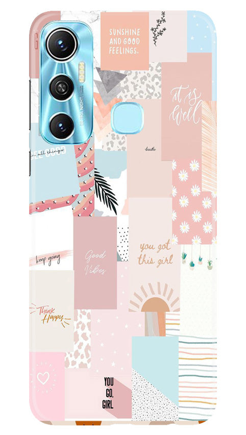 Shinny Blue Background Case for Infinix Hot 11