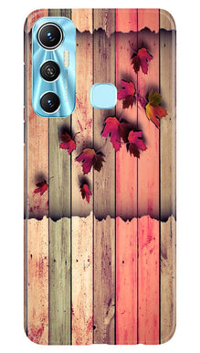 Wooden look2 Mobile Back Case for Infinix Hot 11 (Design - 56)