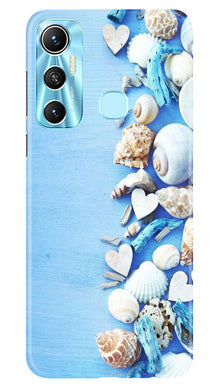 Sea Shells2 Mobile Back Case for Infinix Hot 11 (Design - 64)