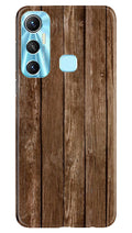 Wooden Look Case for Infinix Hot 11  (Design - 112)