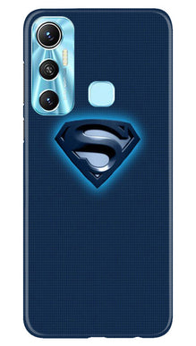 Superman Superhero Mobile Back Case for Infinix Hot 11  (Design - 117)