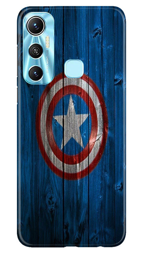 Captain America Superhero Case for Infinix Hot 11  (Design - 118)