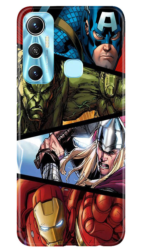 Avengers Superhero Case for Infinix Hot 11  (Design - 124)